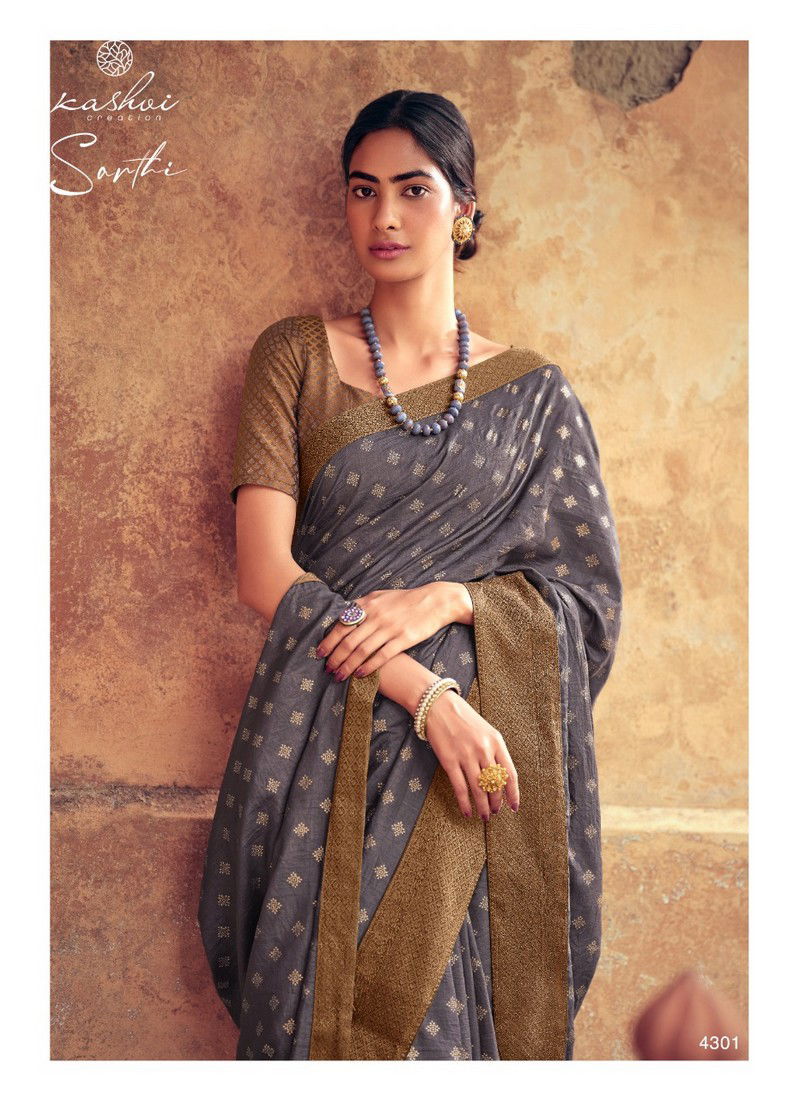 Kashvi Sarthi Fancy Designer Heavy Festive Casual Wear Printed Silk Sarees Collection